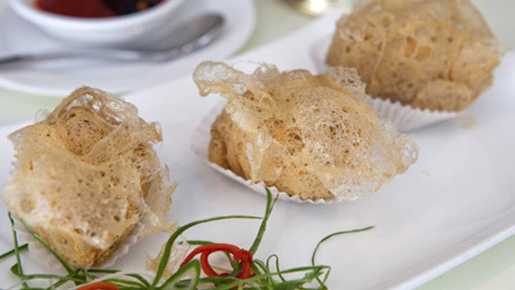 Fried yam paste meat dumplings at Royal China