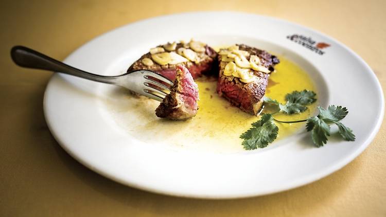 O bife do Salsa & Coentros