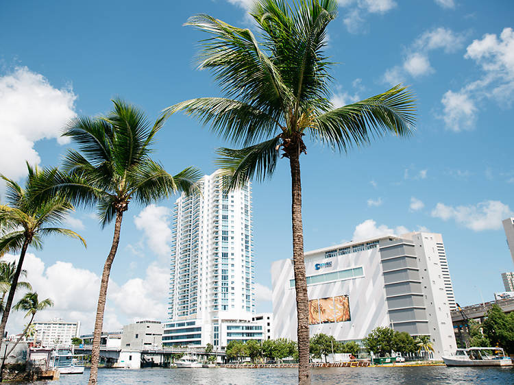 Miami River; downtown Miami
