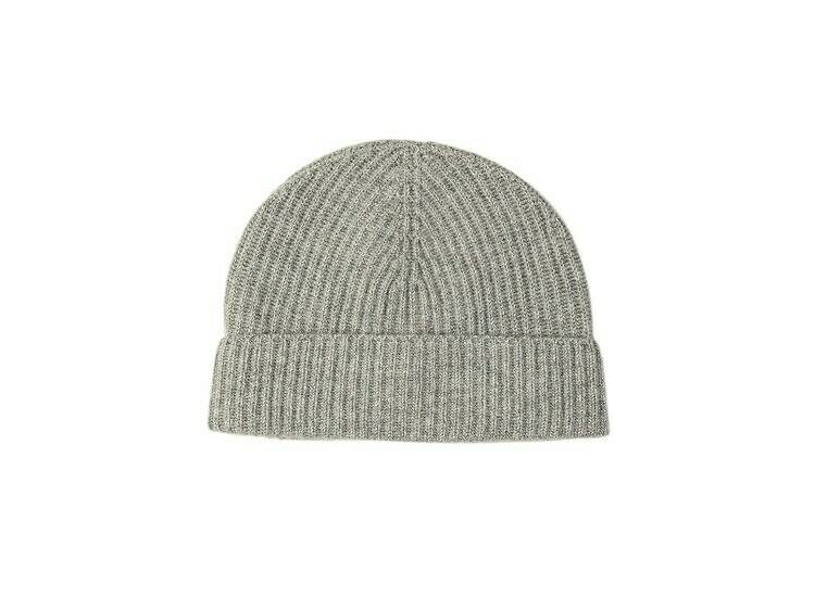 Ribbed cashmere beanie, Johnstons of Elgin