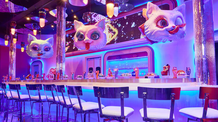 A ‘psychedelic’ sushi conveyor belt restaurant