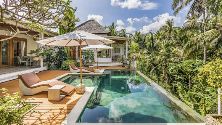 A two-bedroom villa with private pool and jungle views