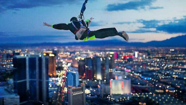 Bungee jump off the Stratosphere | Las Vegas, AZ
