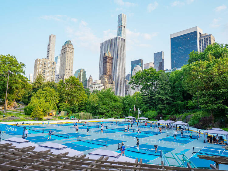 Pickleball at Central Park's Wollman Rink