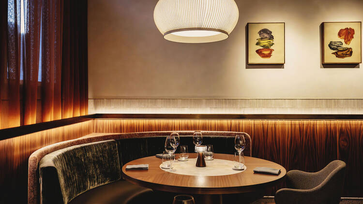 A corner of the dining room at Saint Peter