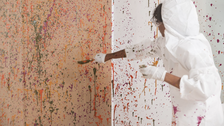 Try a paint splatter session